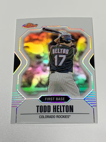 Todd Helton 2007 Topps Finest Refractor Card #95