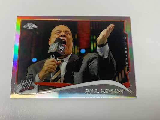 Paul Heyman WWE 2014 Topps Chrome REFRACTOR