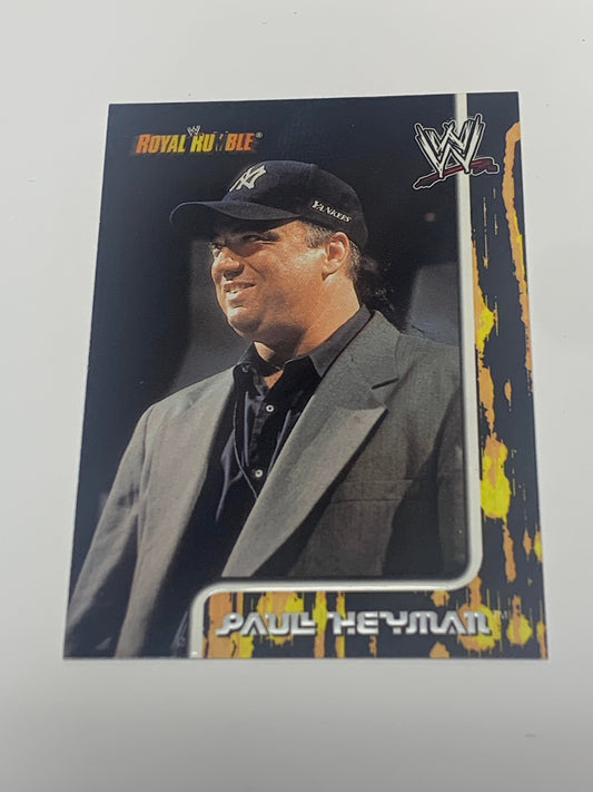 Paul Heyman 2002 Fleer Royal Rumble RC #38