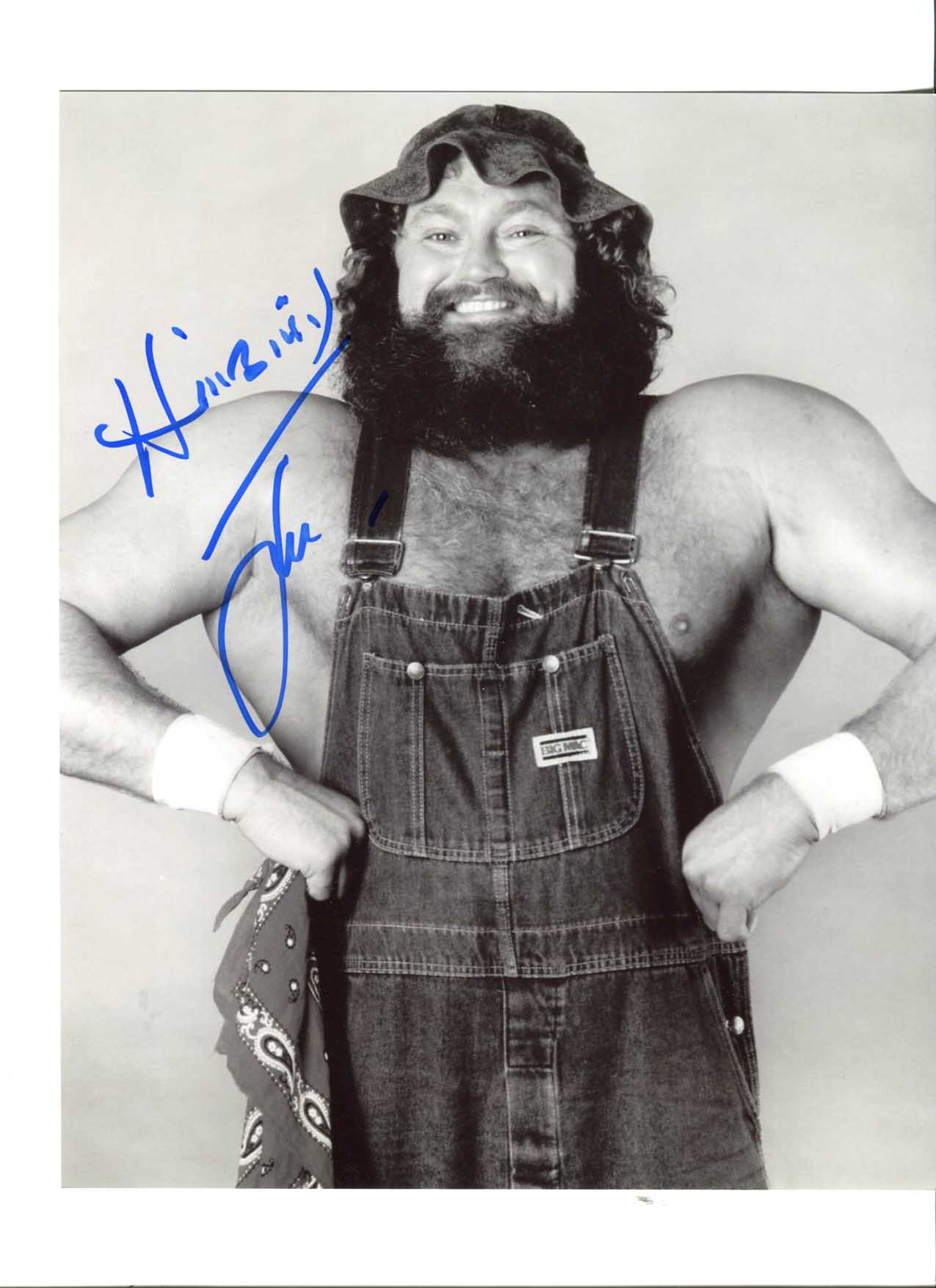 Hillbilly Jim Pose 1 Signed Photo COA