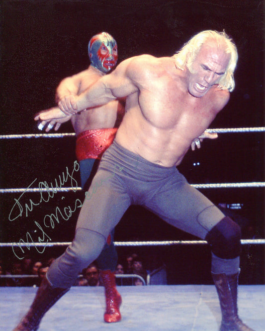 Mil Mascaras Pose 2 Signed Photo COA