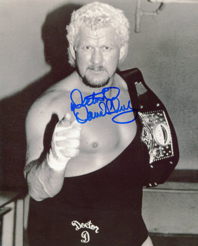 David Schultz Inscribed "Doctor D" Pose 2 Signed Photo COA