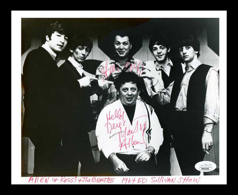 Marty Allen & Steve Rossi Dual Signed Photo JSA COA