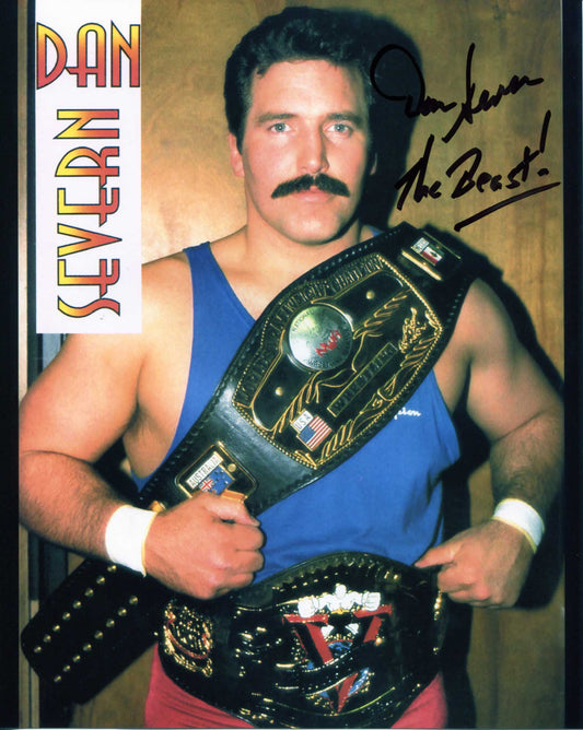 Dan “The Beast” Severn Pose 2 Signed Photo COA