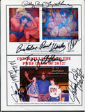 2012 Wrestling Hall Of Fame Museum Induction Program Signed by 11 JSA