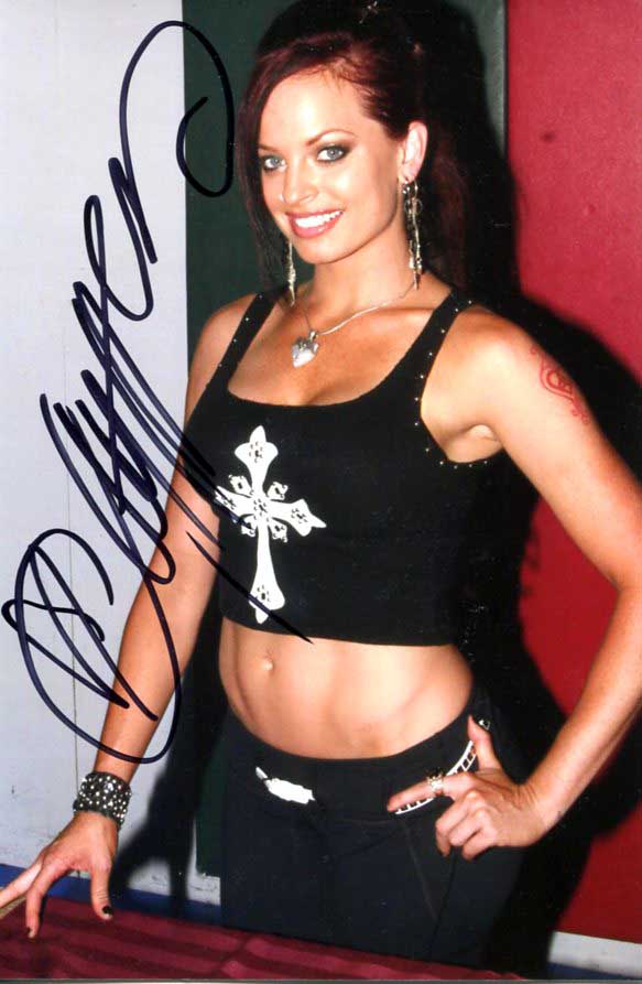 Christy Hemme Signed Candid (4x6 Size) Photo COA