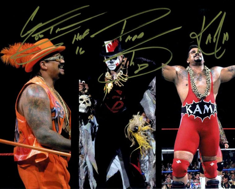 Papa Shango The Godfather Kama Triple Signed Photo COA