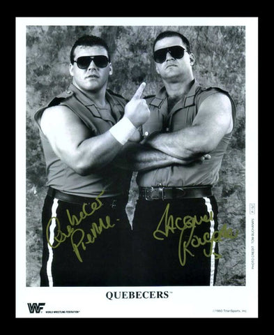 Quebecers (Jacques Rougeau & PCO Pierre Carl Ouellet) Dual Signed Photo COA