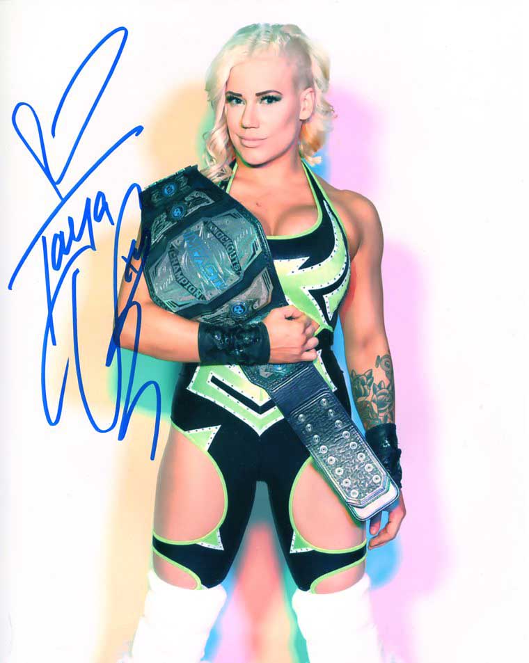 Taya Valkyrie Pose 5 Signed Photo COA