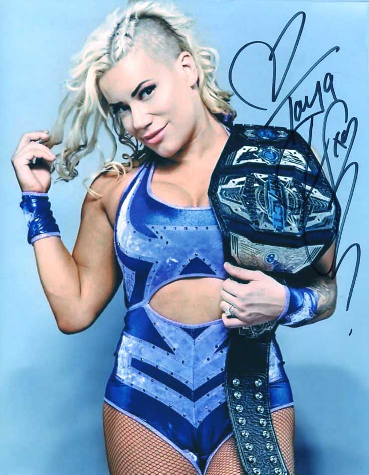 Taya Valkyrie Pose 4 Signed Photo COA