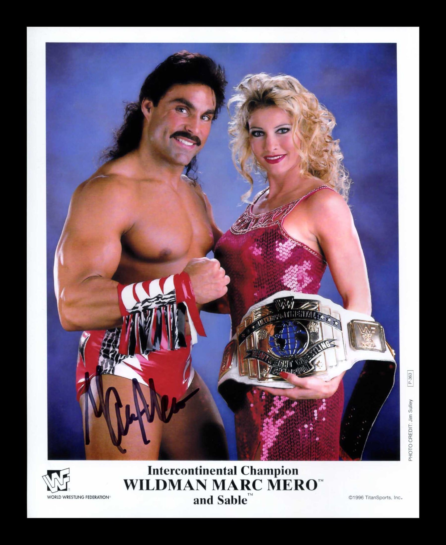 Marc Mero Pose 3 Signed Photo COA