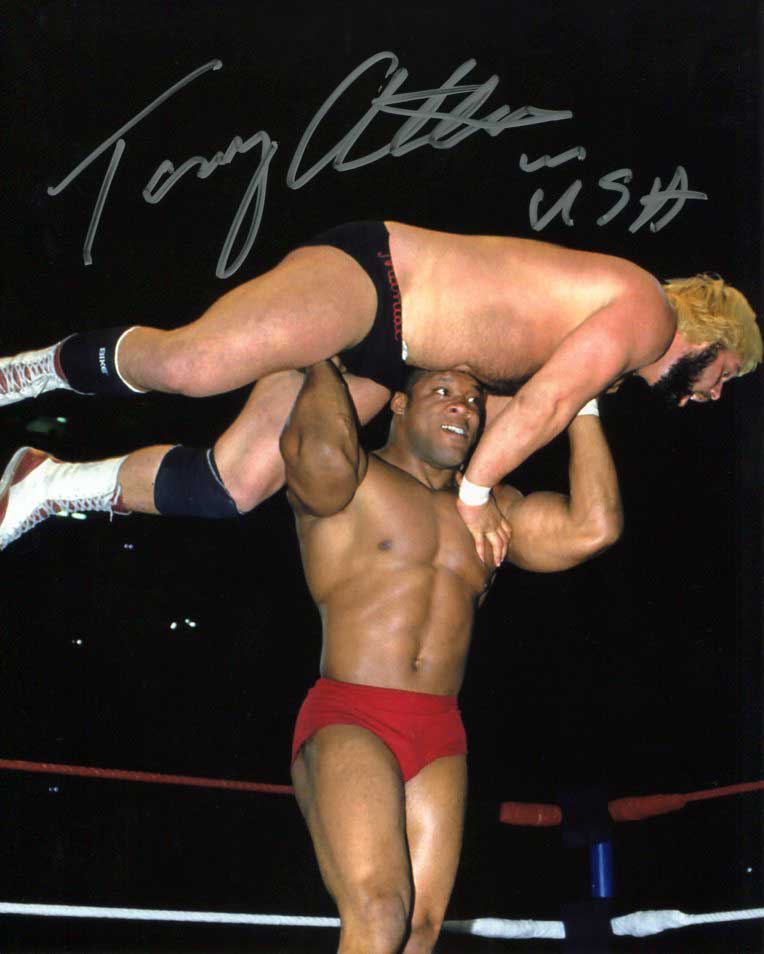Tony Atlas Pose 4 Signed Photo COA