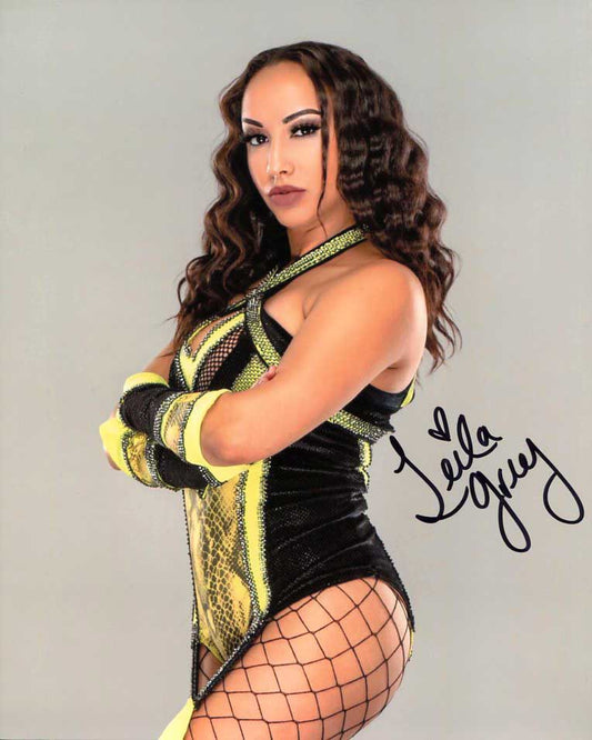 Leila Grey Pose 1 Signed Photo COA