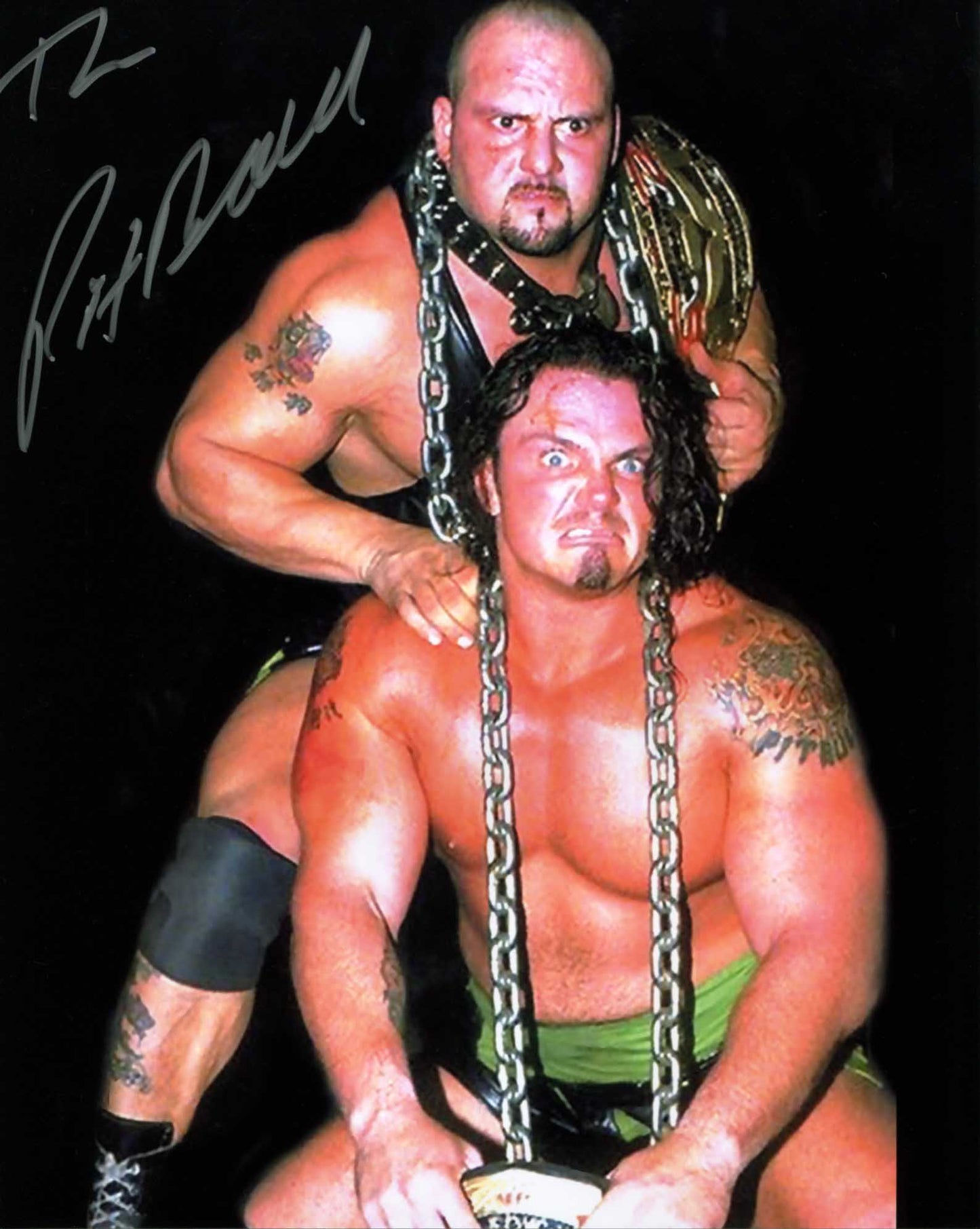 Pitbull #1 (Gary Wolfe) Pose 3 (Silver or Gold Ink) Signed Photo