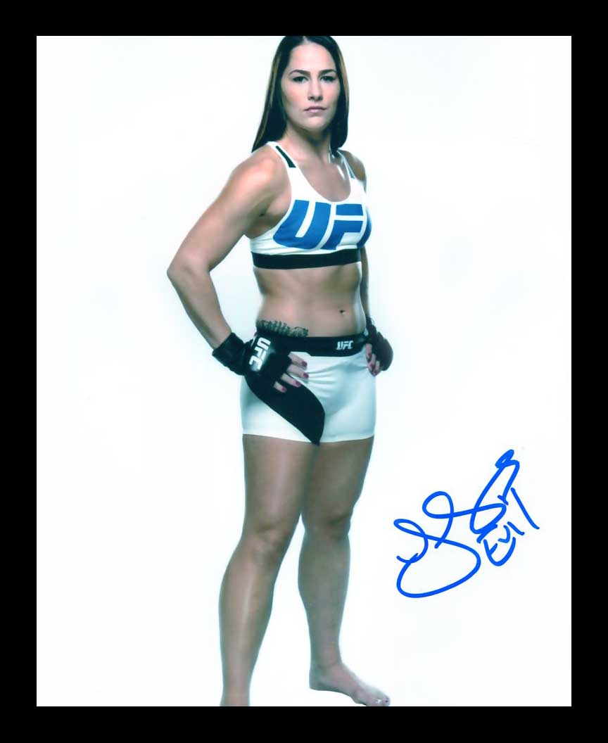 Jessica Evil Eye UFC Signed 8x10 Color Photo