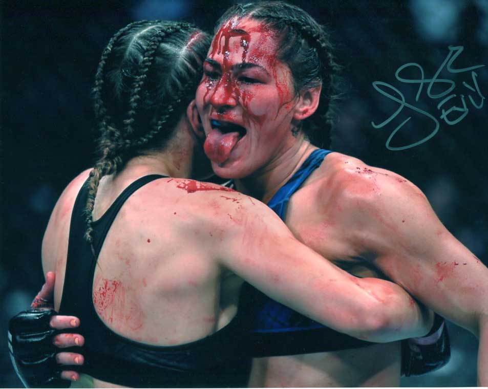 Jessica Evil Eye UFC Signed 8x10 Color Photo