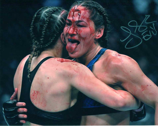 Jessica Evil Eye UFC Signed 8x10 Color Photo