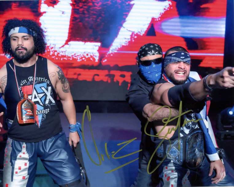 Santana & Ortiz LAX Pose 3 Dual Signed Photo COA