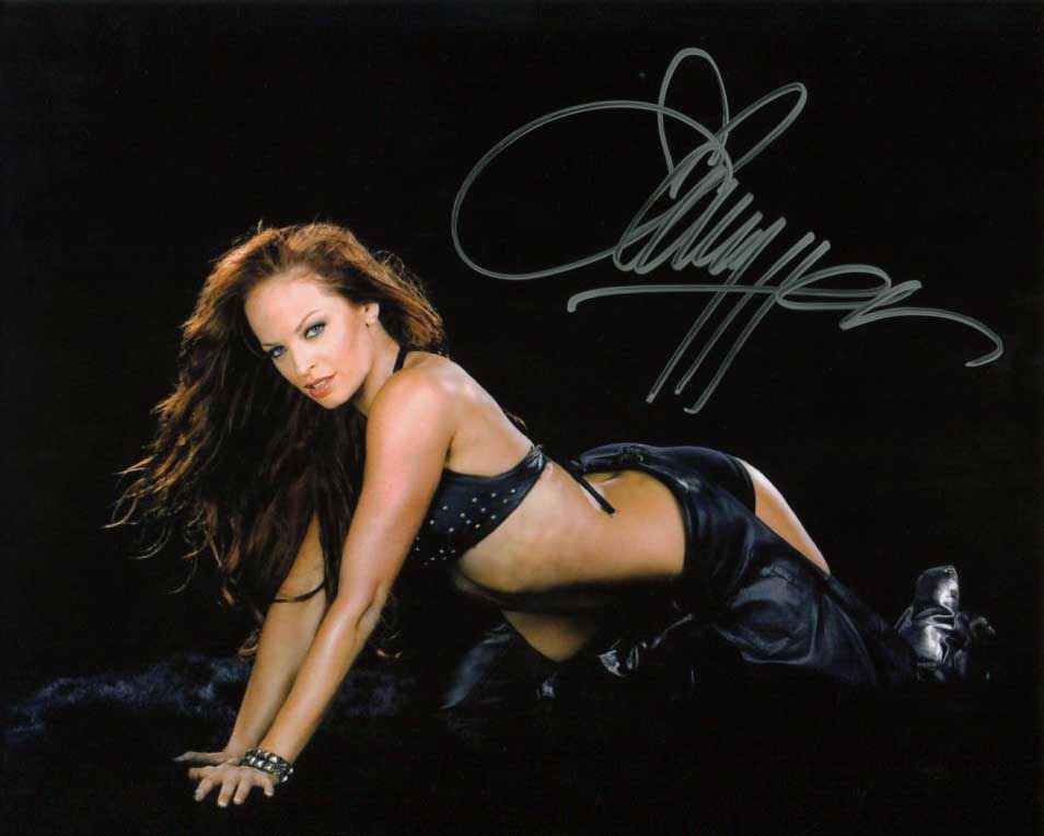 Christy Hemme Pose 2 Signed Photo COA