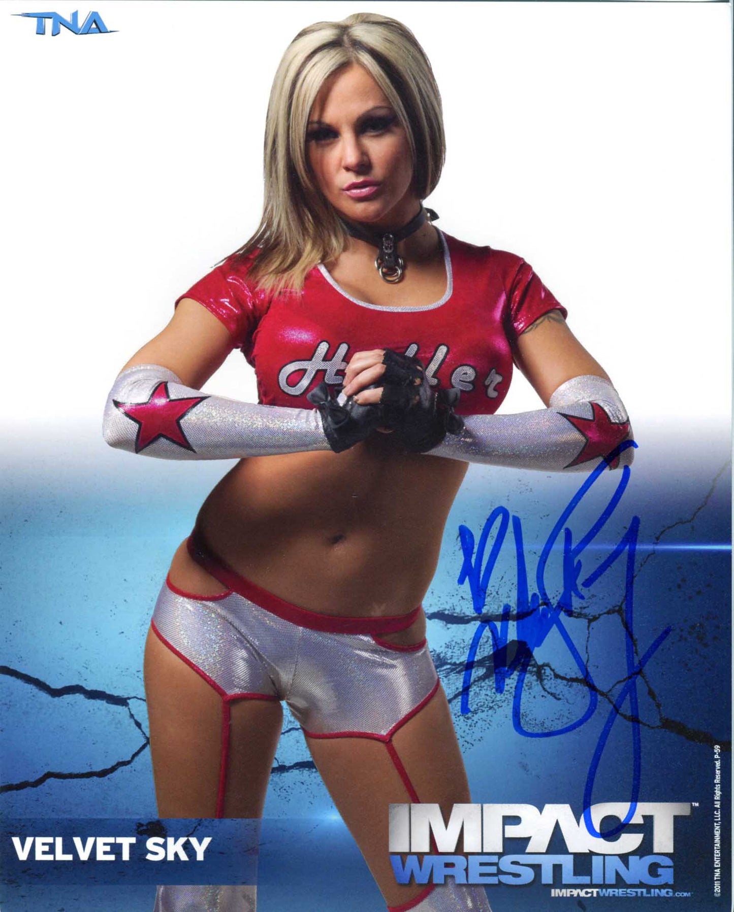 Velvet Sky Official TNA Promo Signed Photo COA