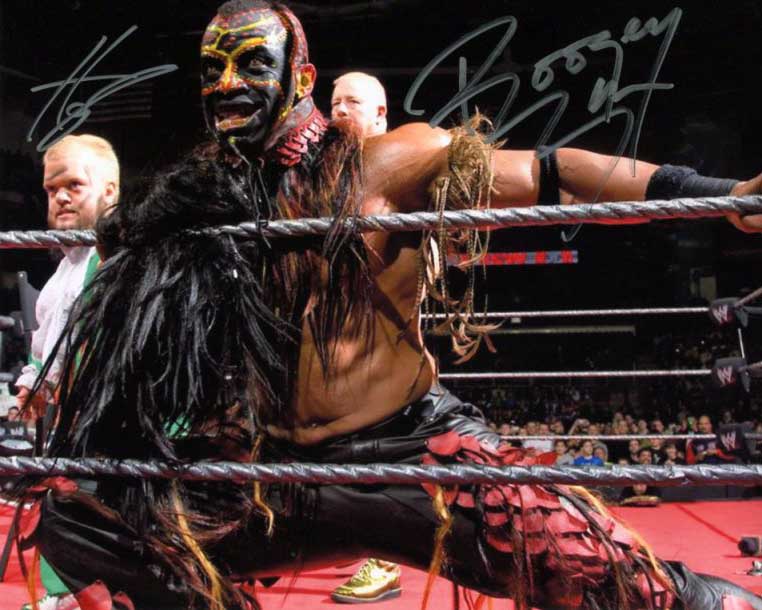 The Boogeyman & Hornswoggle Swoggle Dual Signed Photo COA