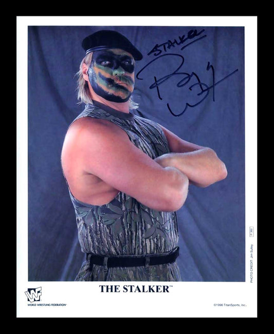 THE STALKER Inscribed Barry Windham Pose 14 Signed Photo COA
