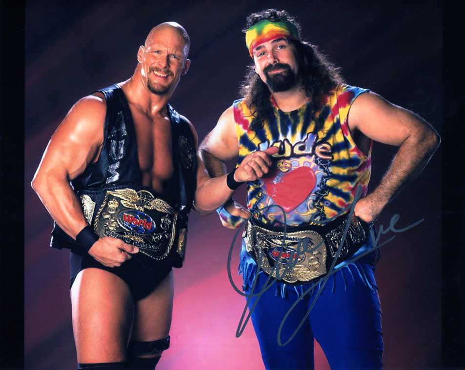 Dude Love (Mankind Mick Foley) Pose 1 Signed Photo COA