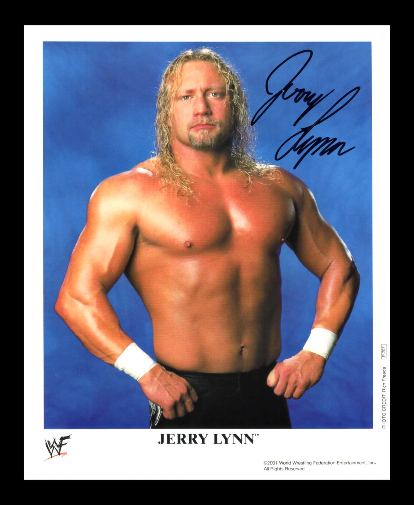 Jerry Lynn Pose 7 Signed Photo COA