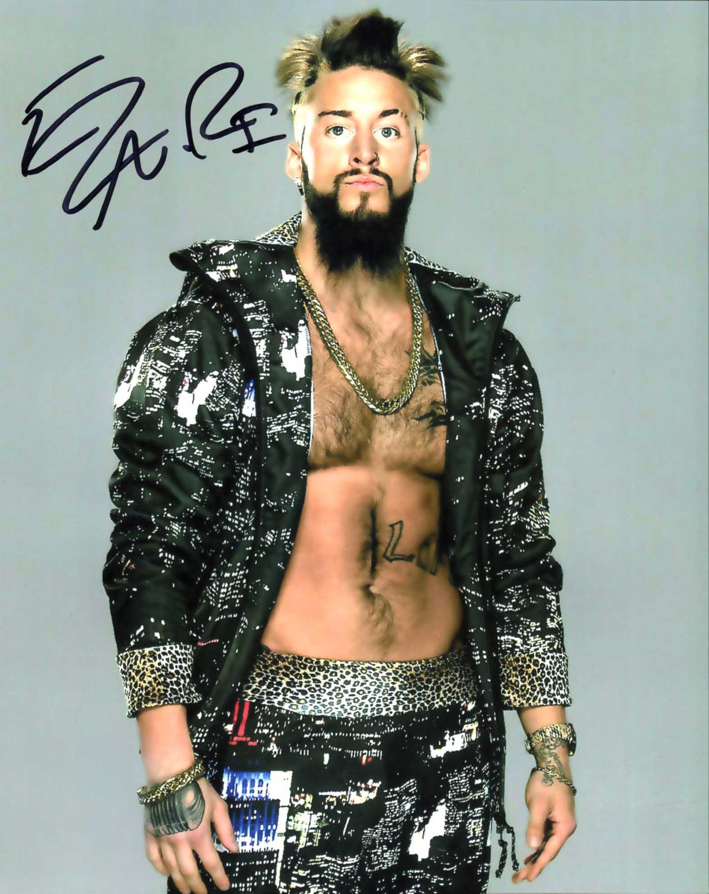 Enzo Amore Signed 8x10 Color Photo (Comes w/COA)