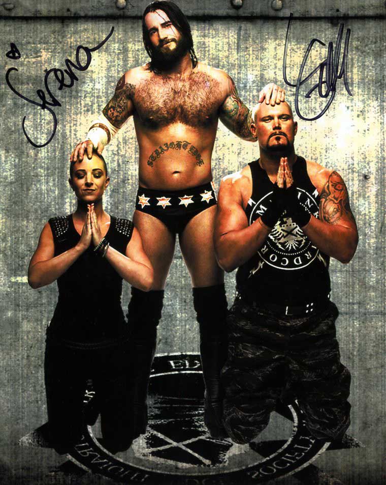Serena & Luke Gallows Straight Edge Society Dual Signed Photo COA