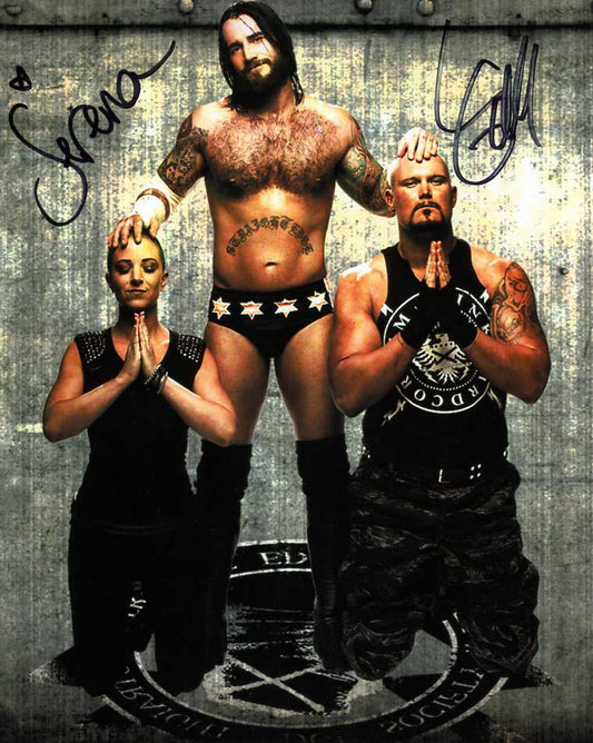 Serena & Luke Gallows Straight Edge Society Dual Signed Photo COA