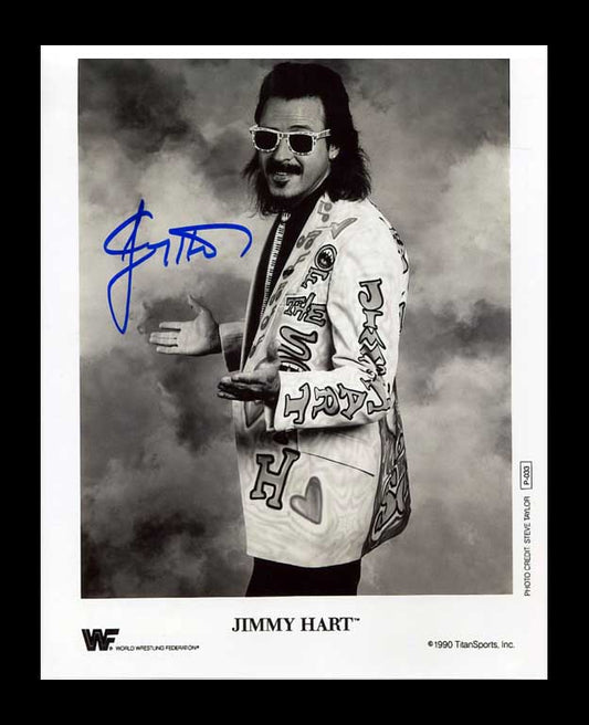 Jimmy Hart Pose 13 Signed Photo COA
