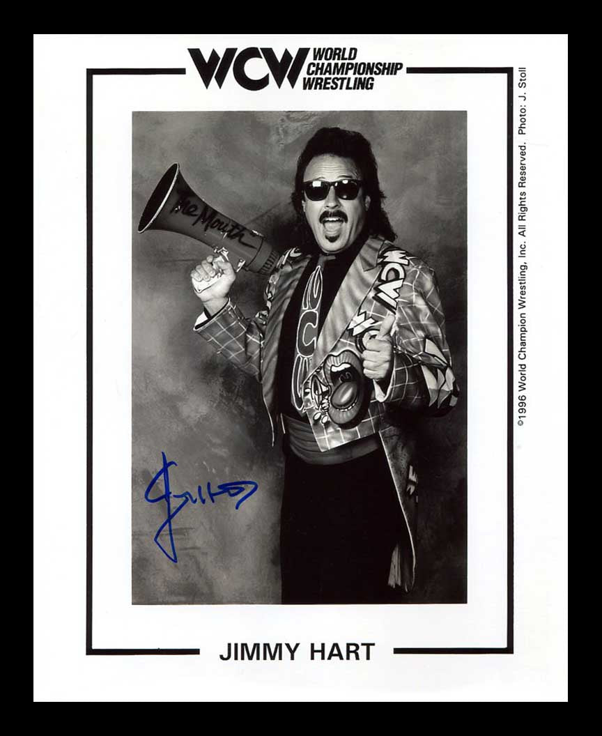 Jimmy Hart Pose 10 Signed Photo COA