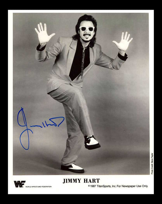 Jimmy Hart WWF Signed 8x10 Color Photo (Comes w/COA)