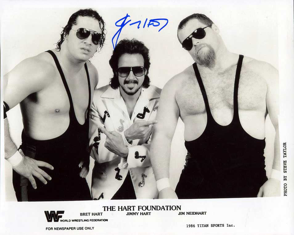 Jimmy Hart Pose 18 Signed Photo COA