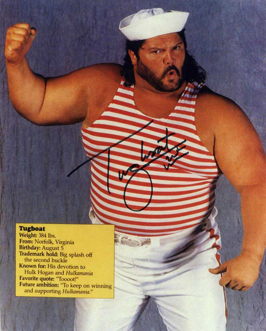 Tugboat Pose 3 Signed Photo COA