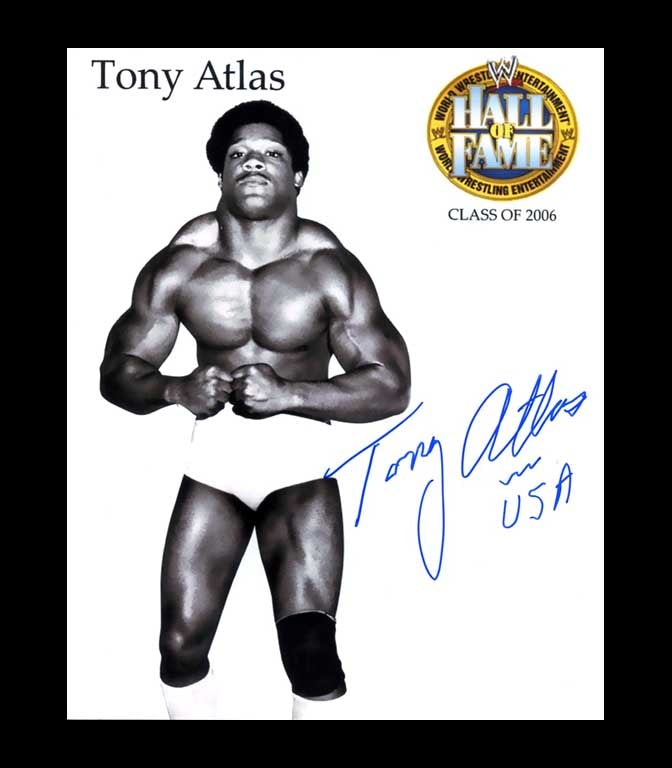 Tony Atlas Pose 12 Signed Photo COA