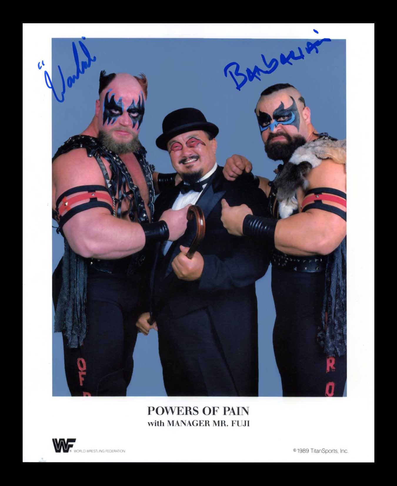 Powers Of Pain Pose 1 Dual Signed Photo COA