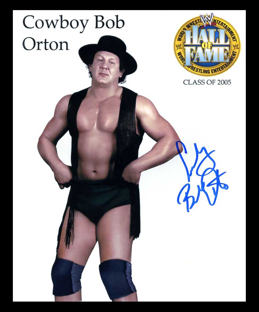 Cowboy Bob Orton Pose 15 Signed Photo COA