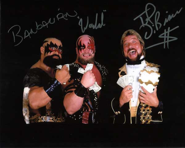 Ted Dibiase & Powers Of Pain Triple Signed Photo COA