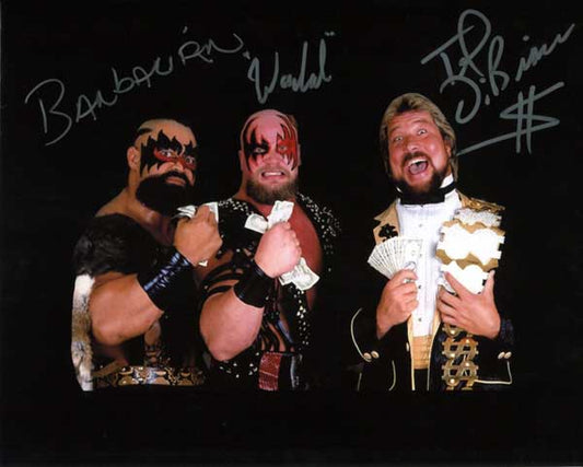 Ted Dibiase & Powers Of Pain Triple Signed Photo COA