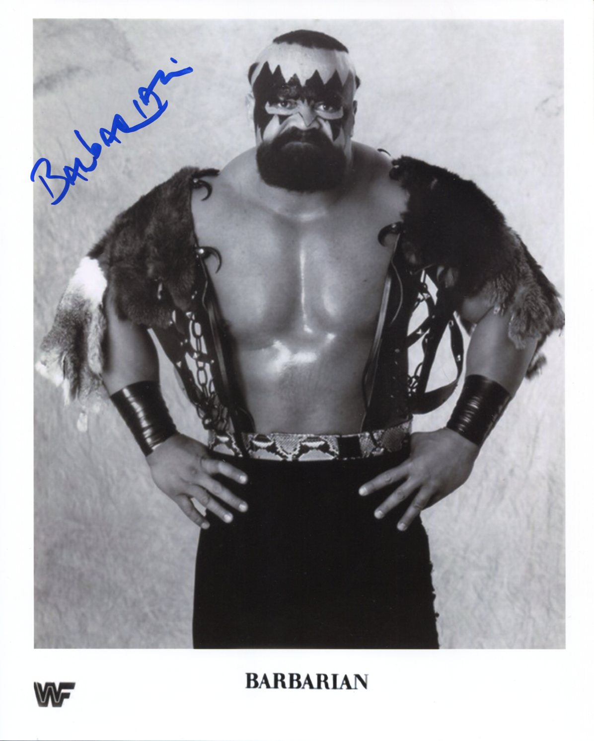 The Barbarian Pose 4 Signed Photo COA