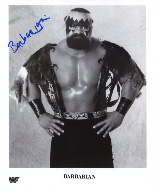 The Barbarian Pose 4 Signed Photo COA