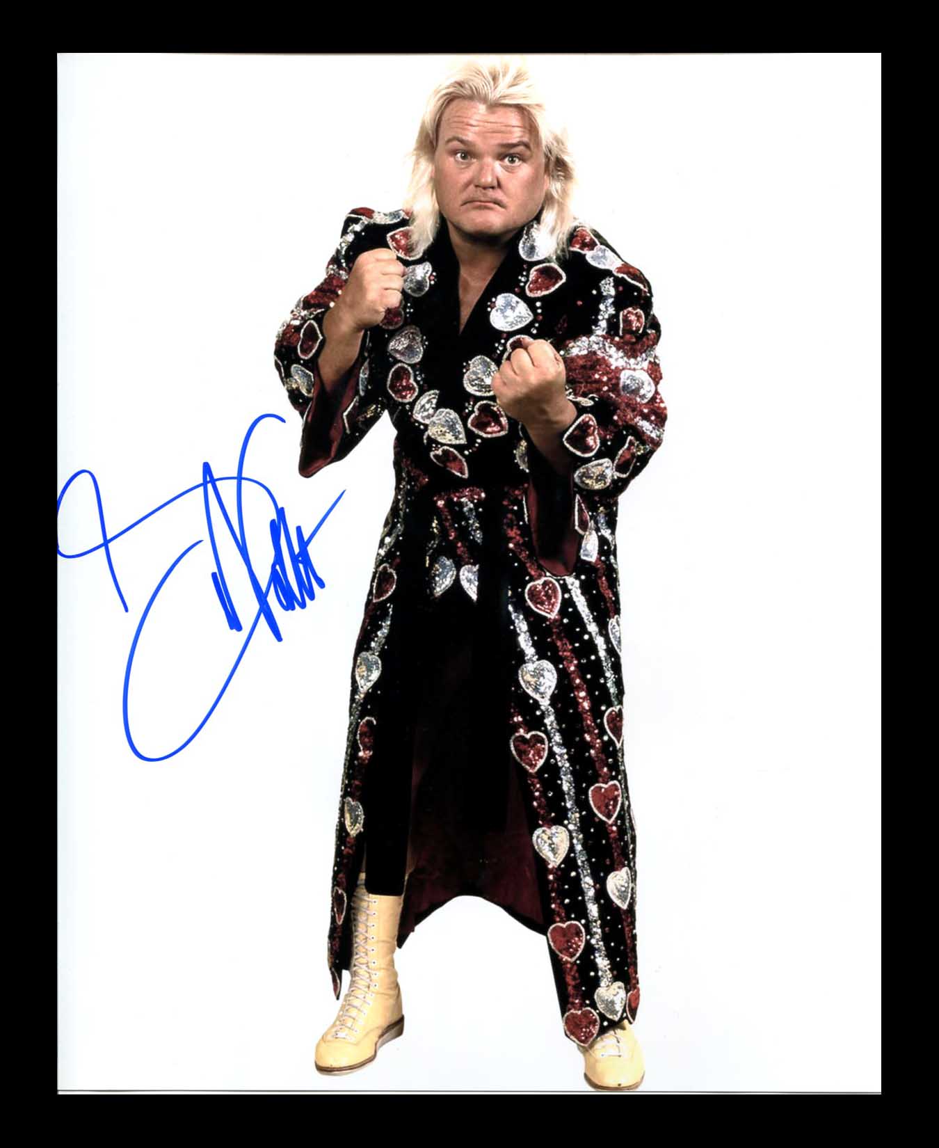 Greg Valentine Pose 3 Signed Photo COA