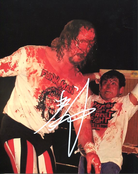 Atsushi Onita Pose 10 Signed Photo COA