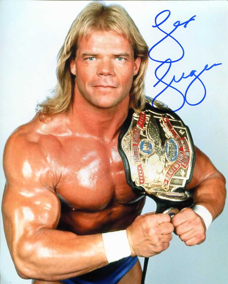 Lex Luger Pose 2 Signed Photo COA
