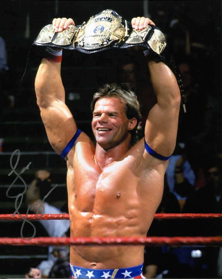 Lex Luger Pose 1 Signed Photo COA
