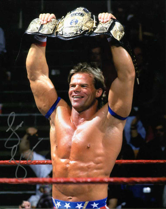 Lex Luger Pose 1 Signed Photo COA