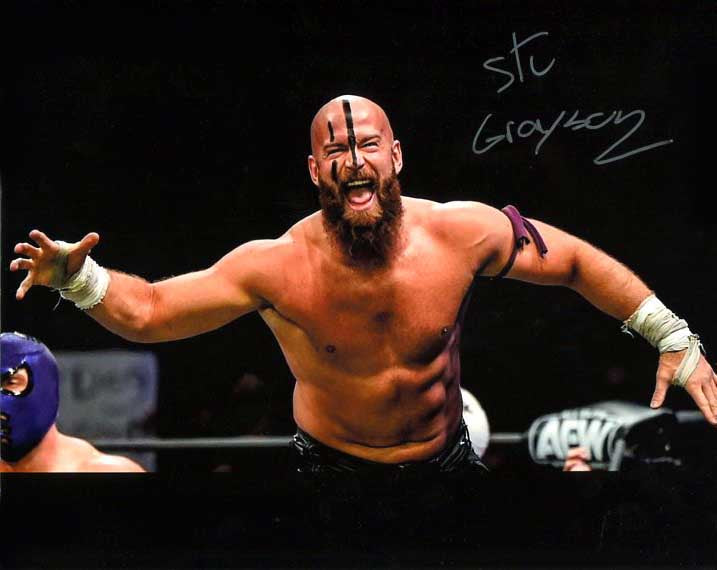 Stu Grayson AEW Signed 8x10 Color Photo