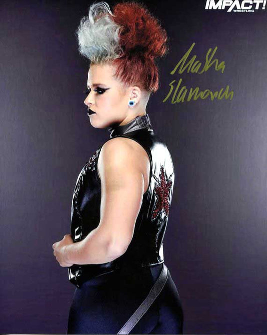 Masha Slamovich Pose 6 Signed Photo COA